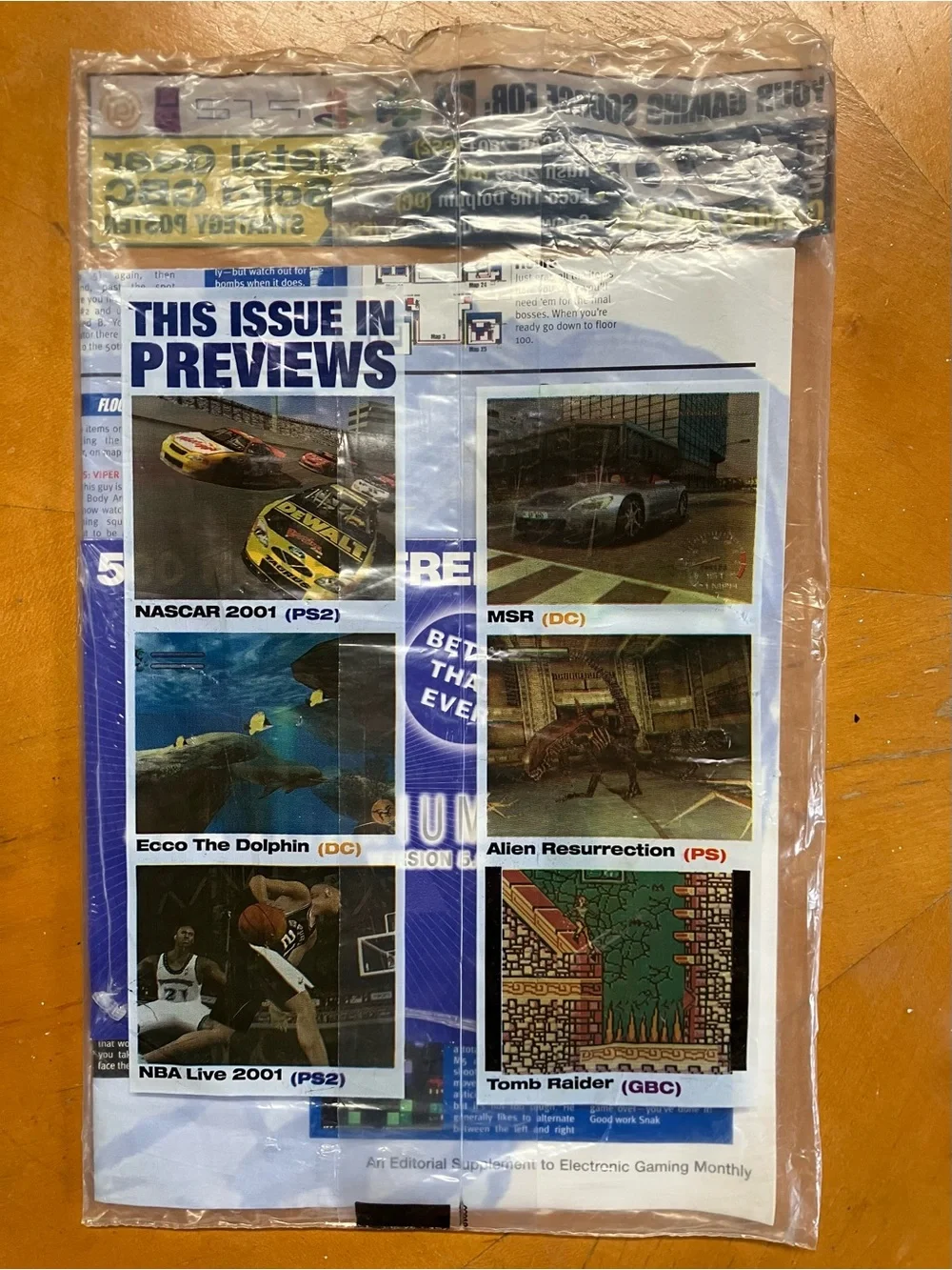 Vintage 2000 EGM Metal Gear Solid GBC Strategy Poster Polybag AOL Lot